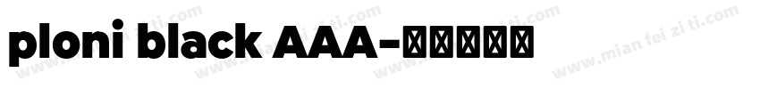 ploni black AAA字体转换